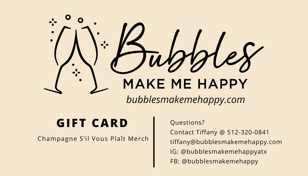 Bubbles Make Me Happy Gift Card