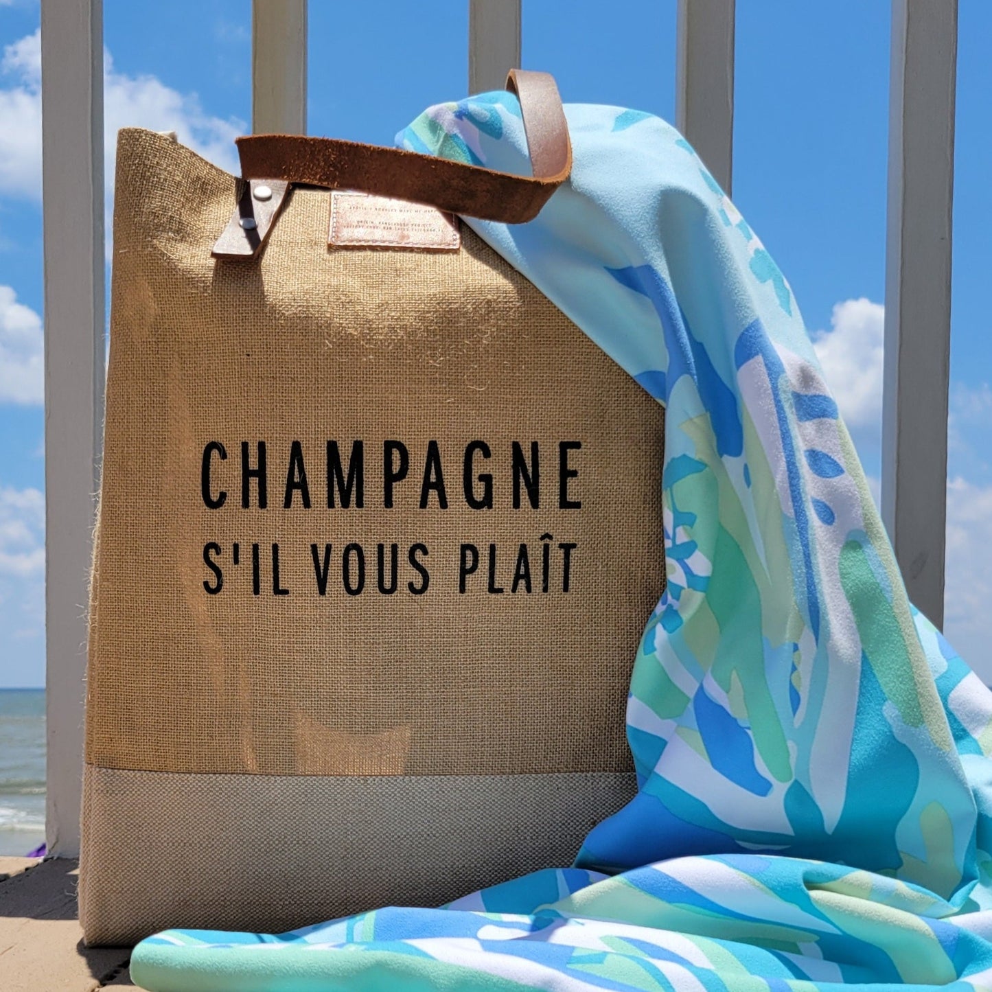 Apolis + Bubbles Make Me Happy Champagne Tote