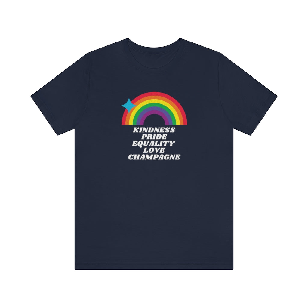 Pride - Unisex Jersey Short Sleeve Tee - Bubbles Make Me Happy
