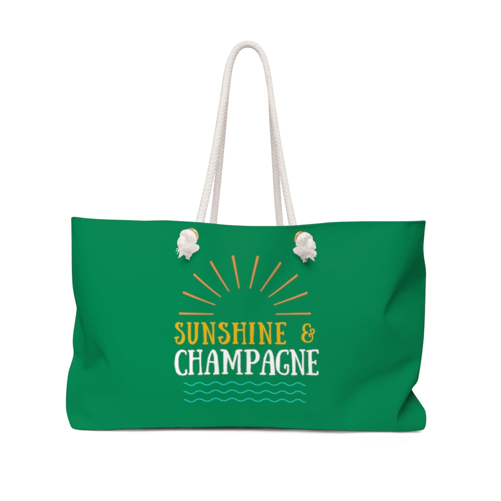 Sun - Jade Weekender Bag - Bubbles Make Me Happy