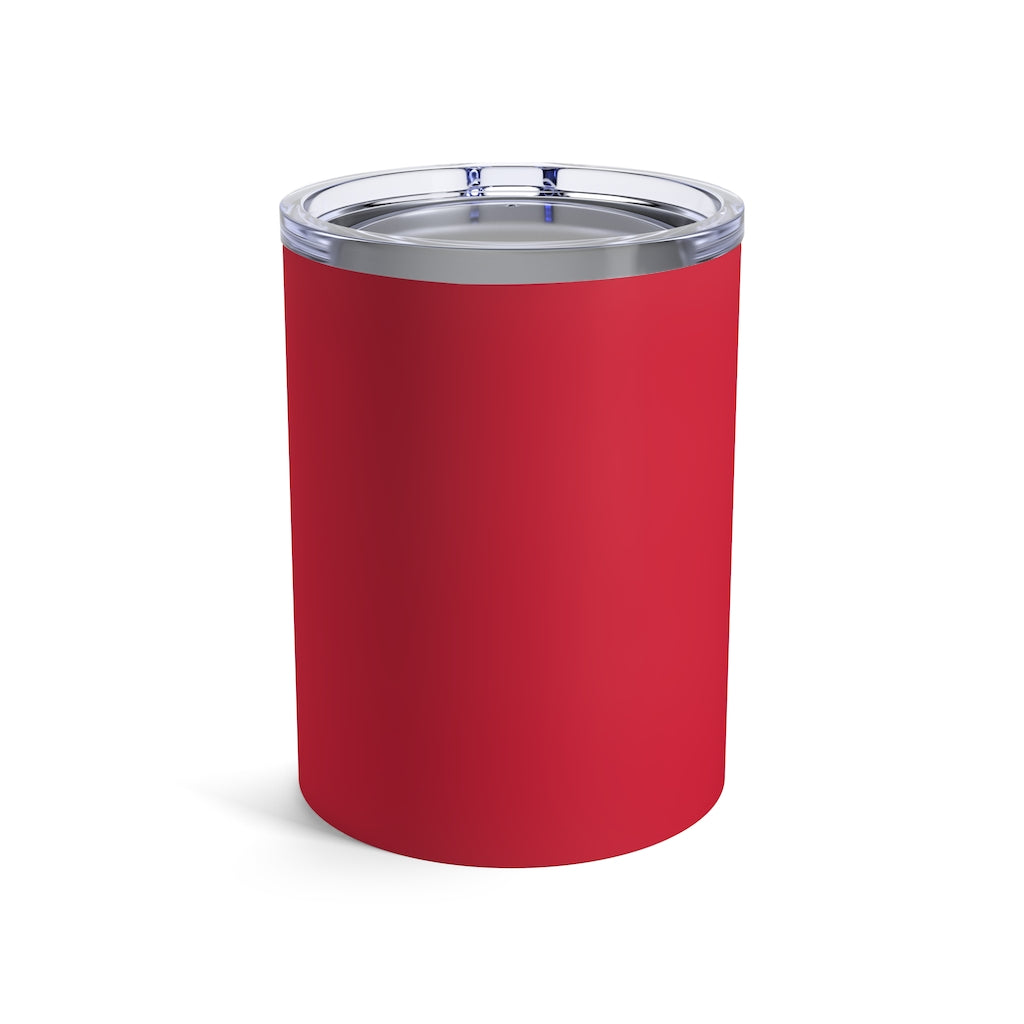Heart - Brick Red Tumbler 10oz - Bubbles Make Me Happy