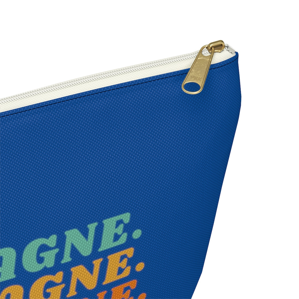 Champagne - Accessory Pouch w T-bottom - Bubbles Make Me Happy