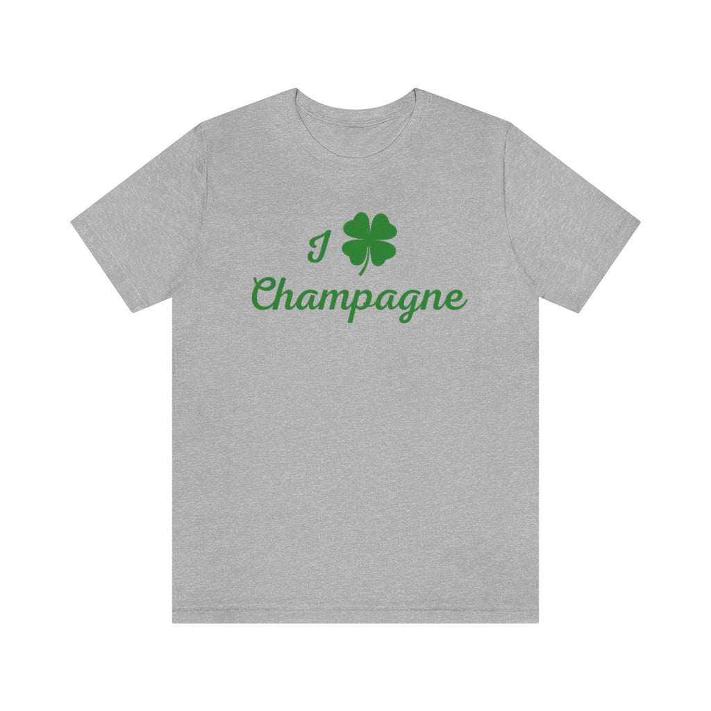 Shamrock Love - Unisex Jersey Short Sleeve Tee - Bubbles Make Me Happy
