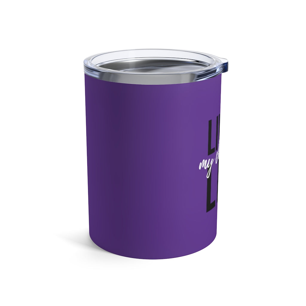 Living - Deep Violet Tumbler 10oz - Bubbles Make Me Happy