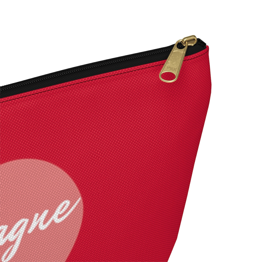 Heart - Accessory Pouch w T-bottom - Bubbles Make Me Happy