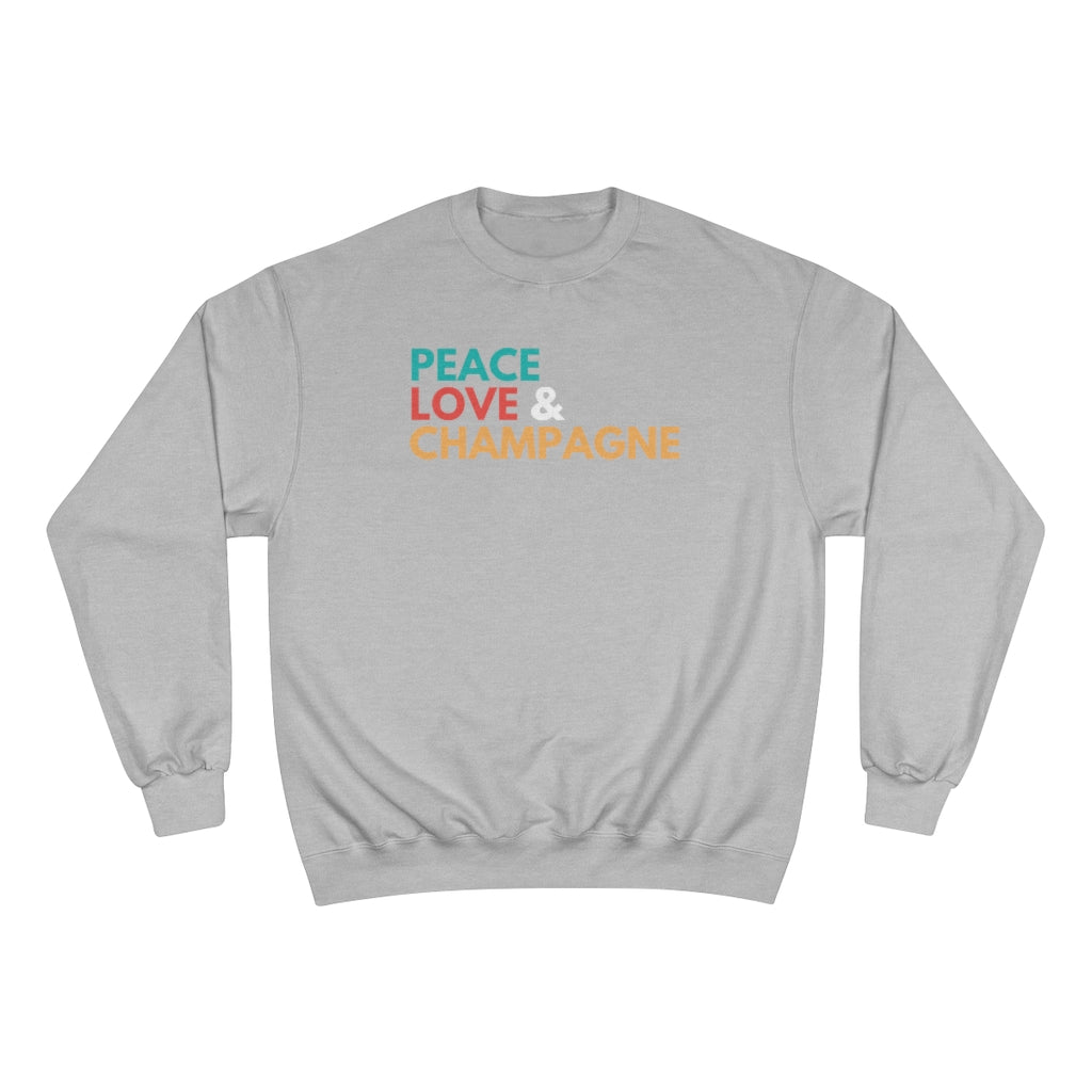 Peace - Champion Unisex Sweatshirt - Bubbles Make Me Happy