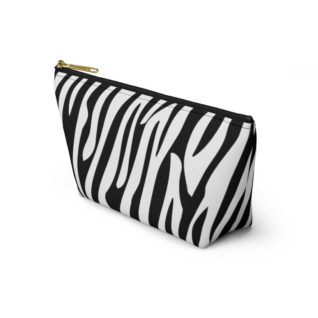 Zebra - Accessory Pouch w T-bottom - Bubbles Make Me Happy