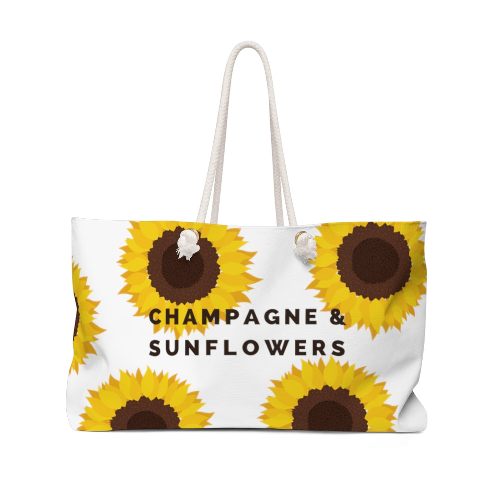Sunflowers II - Weekender Bag - Bubbles Make Me Happy