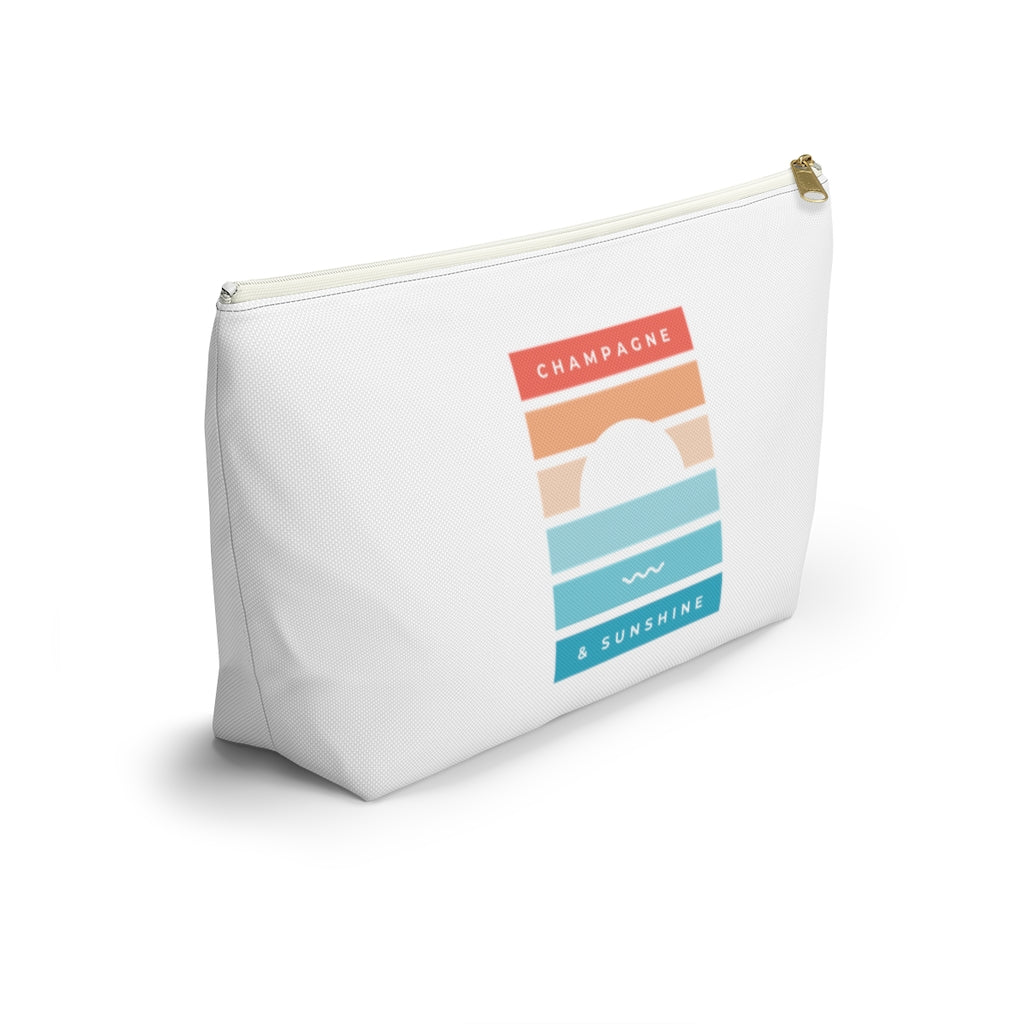 Beach - Accessory Pouch w T-bottom - Bubbles Make Me Happy