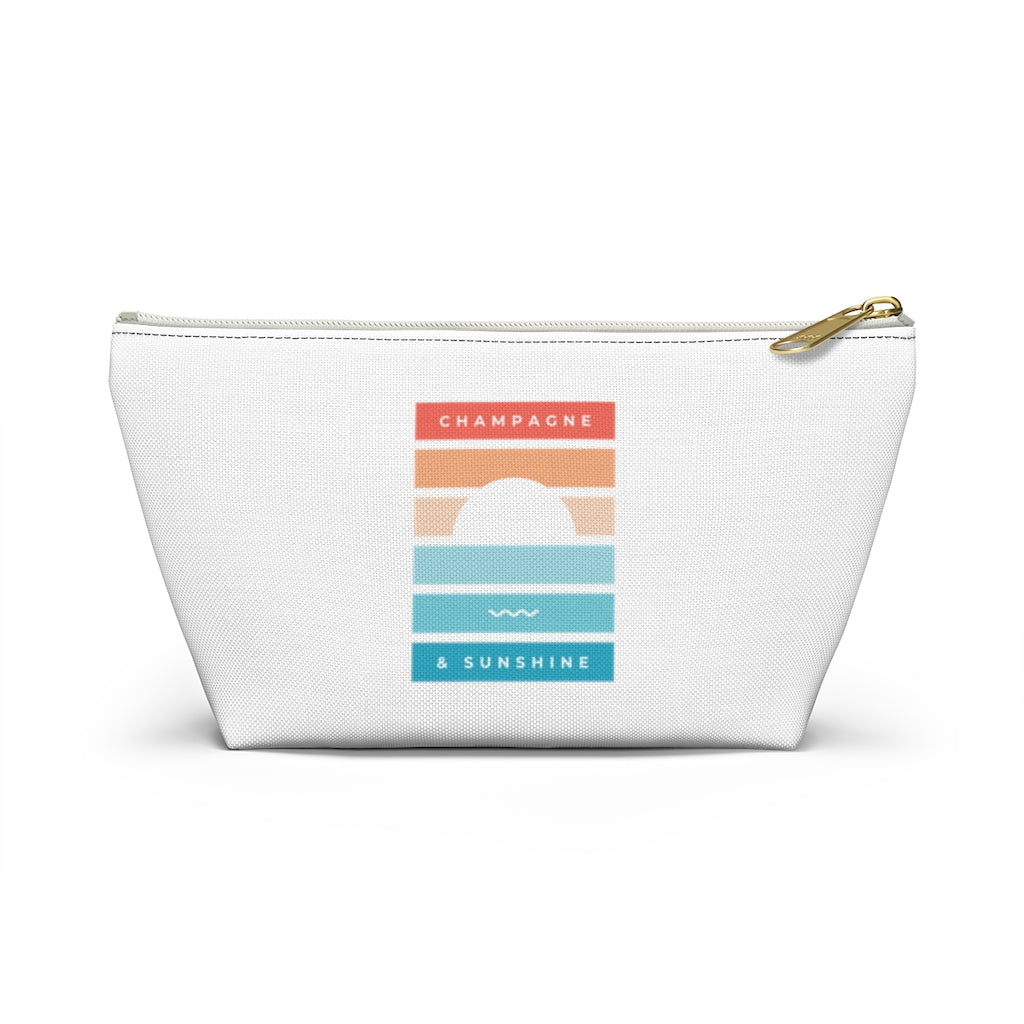 Beach - Accessory Pouch w T-bottom - Bubbles Make Me Happy
