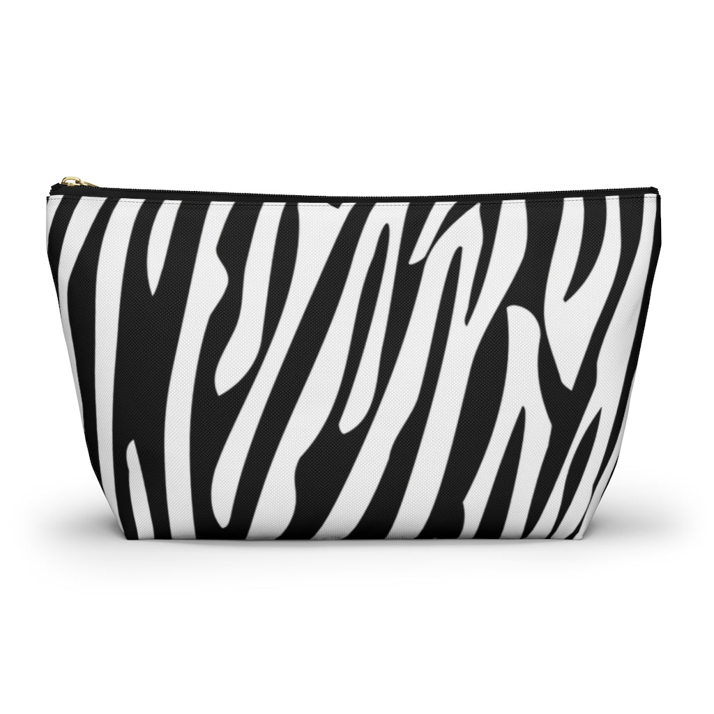 Zebra - Accessory Pouch w T-bottom - Bubbles Make Me Happy
