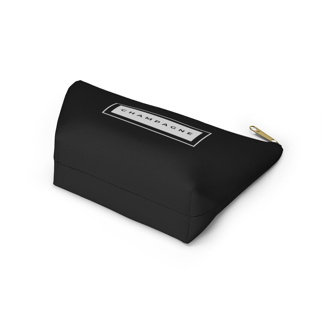 Champagne Classic - Accessory Pouch w T-bottom - Bubbles Make Me Happy