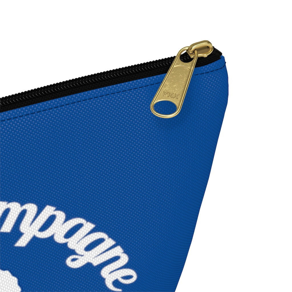 Aloha - Deep Blue Accessory Pouch w T-bottom - Bubbles Make Me Happy