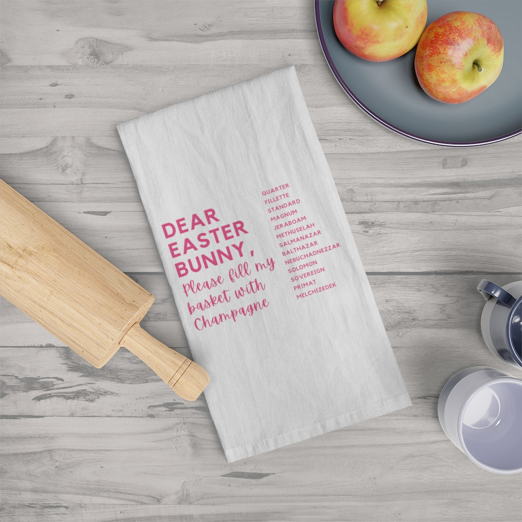 Dear Easter Bunny - Tea Towel - Bubbles Make Me Happy