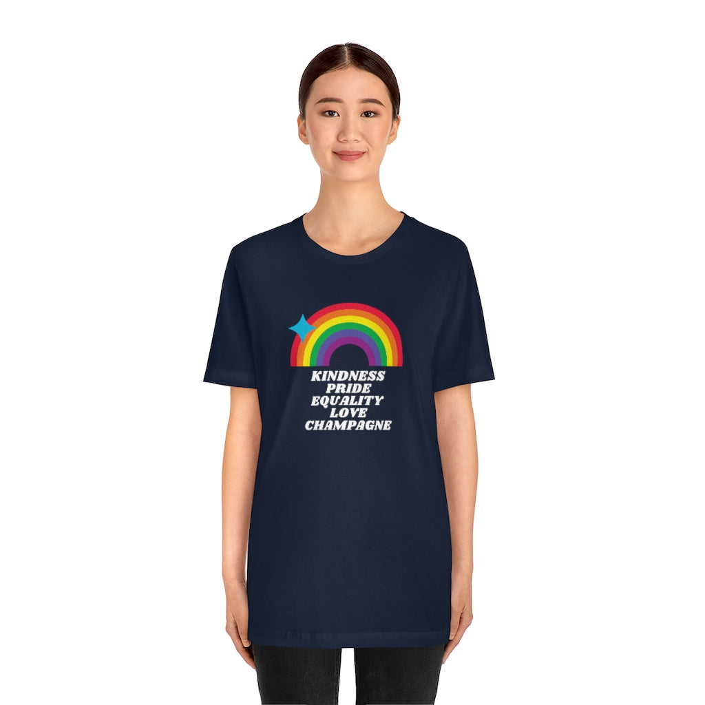 Pride - Unisex Jersey Short Sleeve Tee - Bubbles Make Me Happy