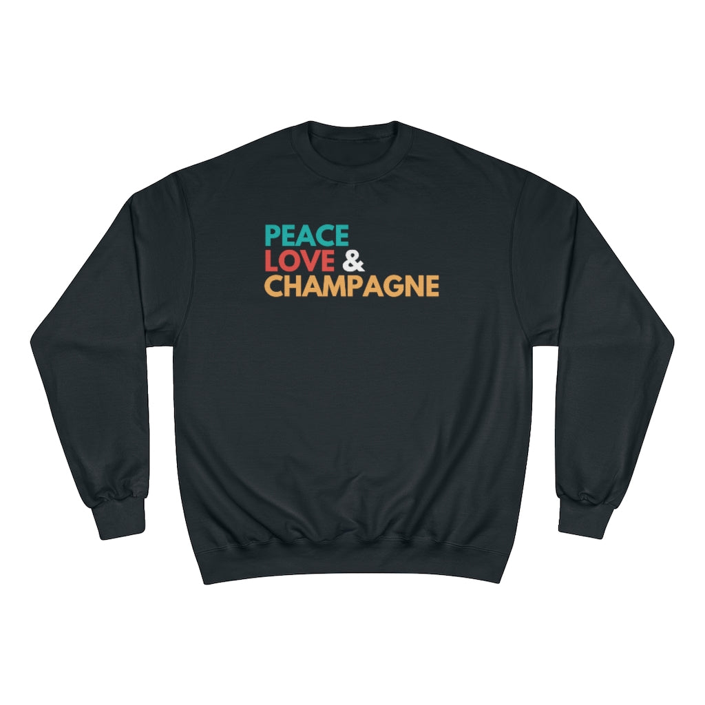 Peace - Champion Unisex Sweatshirt - Bubbles Make Me Happy