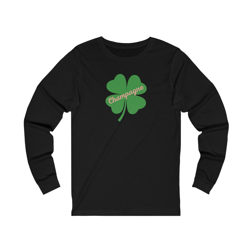 Clover - Unisex Jersey Long Sleeve Tee - Bubbles Make Me Happy