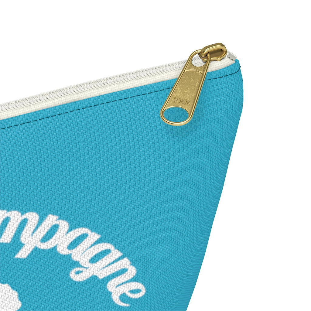 Aloha - Aqua Accessory Pouch w T-bottom - Bubbles Make Me Happy