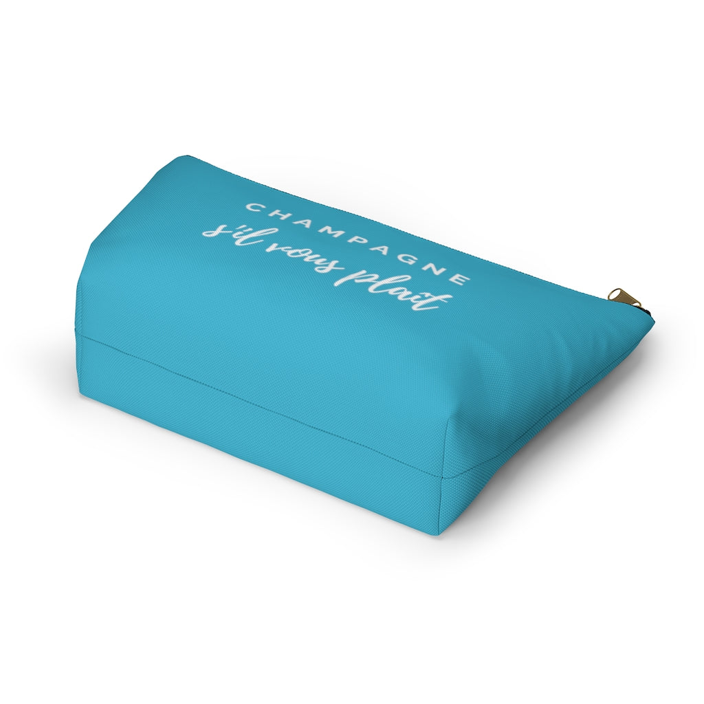 S'il Vous Plaît - Aqua Accessory Pouch w T-bottom - Bubbles Make Me Happy