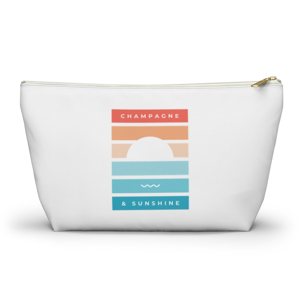 Beach - Accessory Pouch w T-bottom - Bubbles Make Me Happy