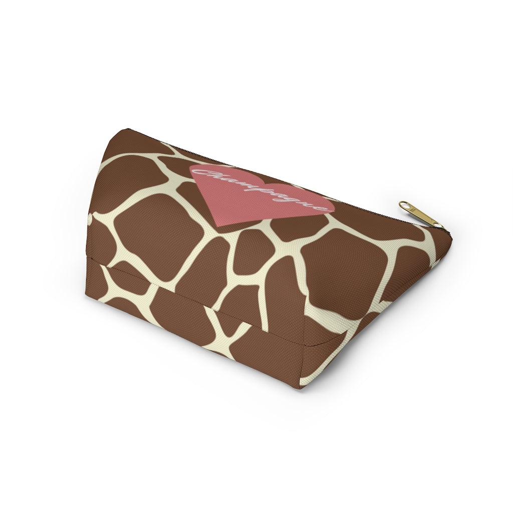 Giraffe - Accessory Pouch w T-bottom - Bubbles Make Me Happy