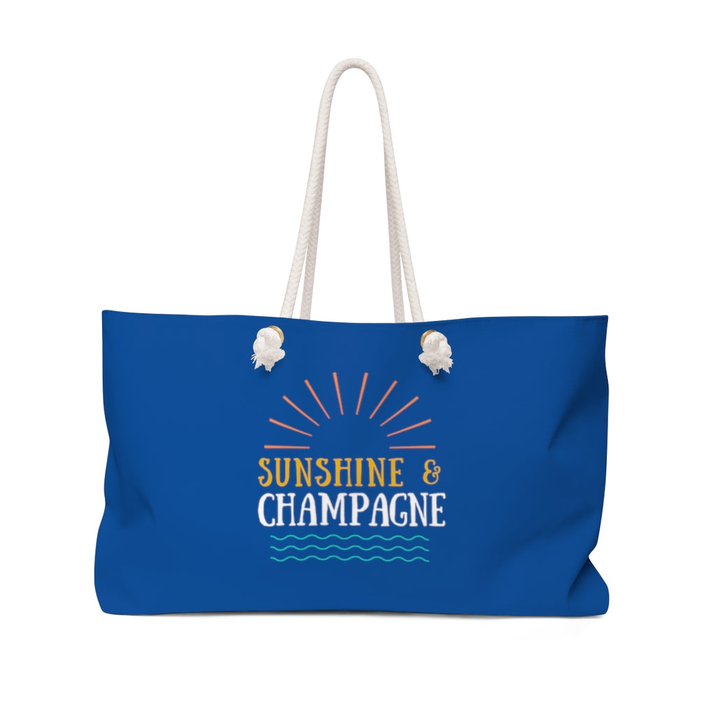 Sun - Deep Blue Weekender Bag - Bubbles Make Me Happy