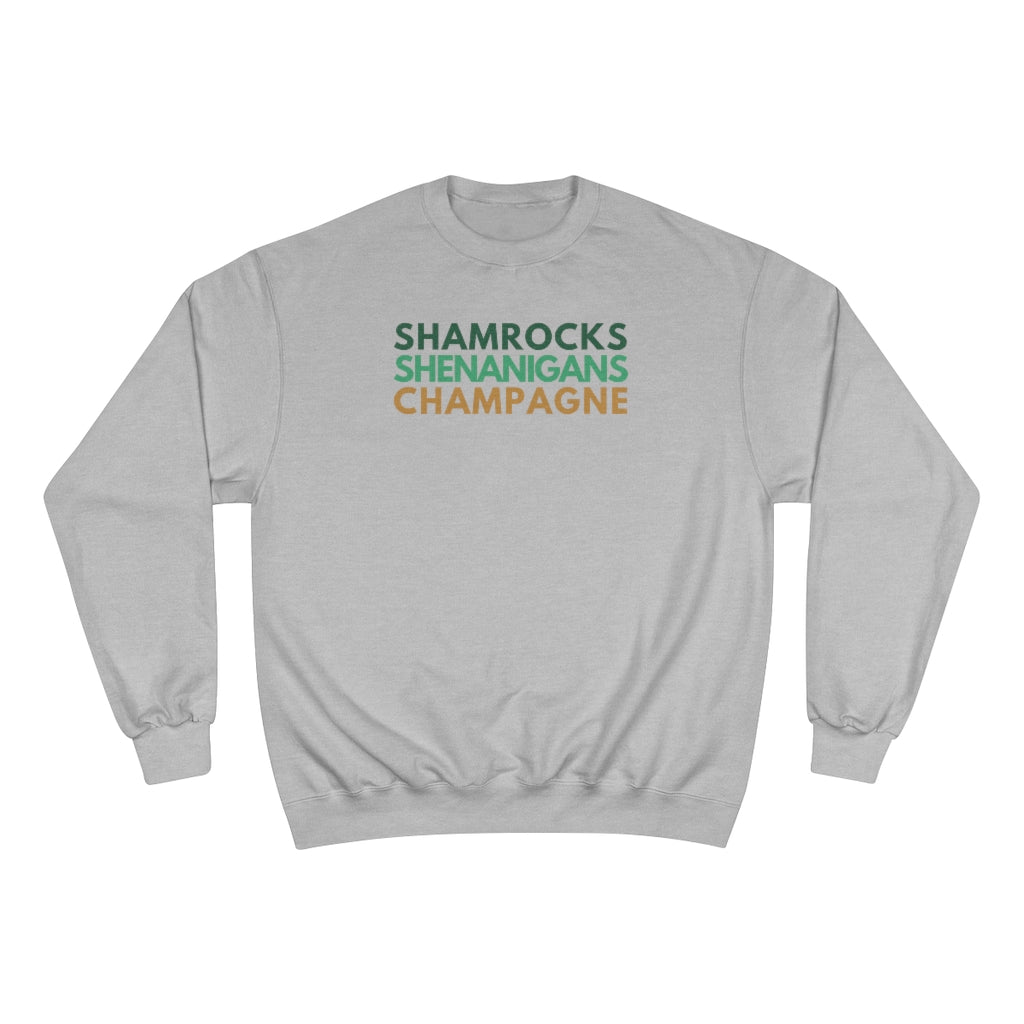 Shamrocks - Champion Unisex Sweatshirt - Bubbles Make Me Happy