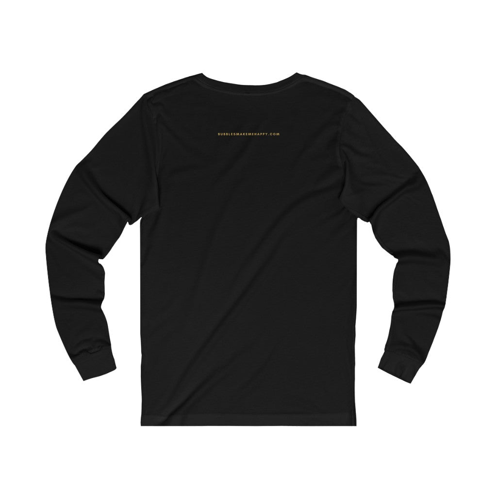 Leaves - Unisex Jersey Long Sleeve Tee - Bubbles Make Me Happy