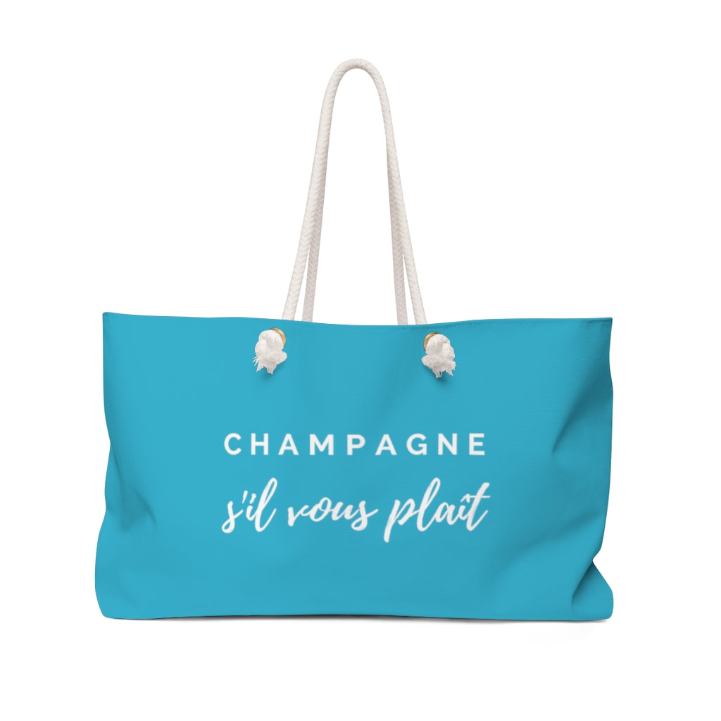 S il Vous Pla t Aqua Weekender Bag