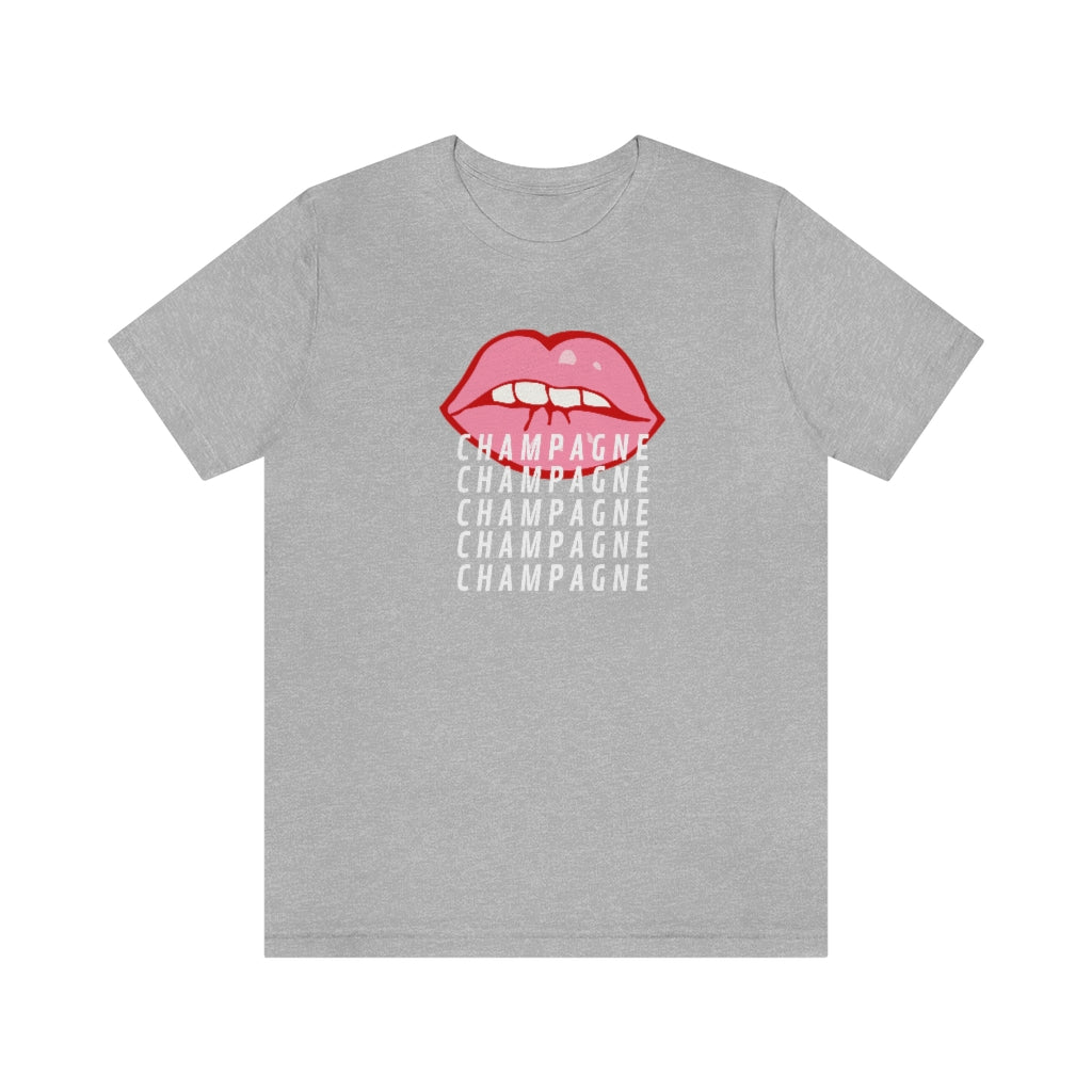 Pout - Unisex Jersey Short Sleeve Tee - Bubbles Make Me Happy