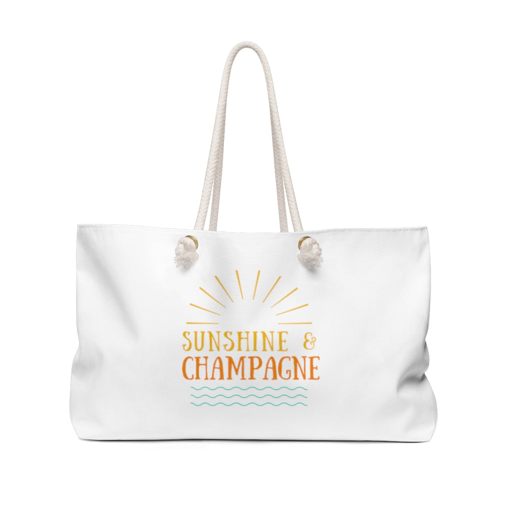 Sun - Weekender Bag - Bubbles Make Me Happy