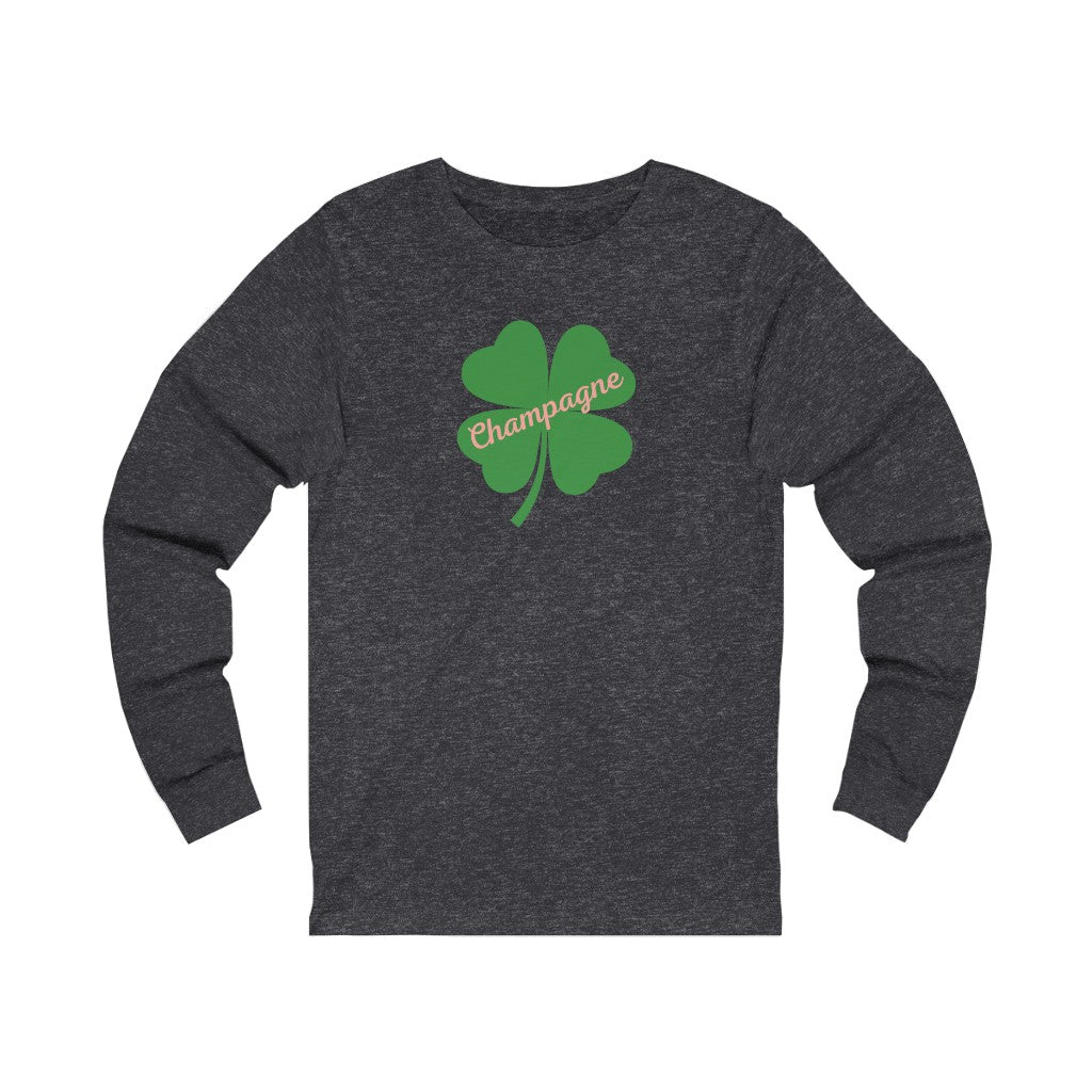 Clover - Unisex Jersey Long Sleeve Tee - Bubbles Make Me Happy