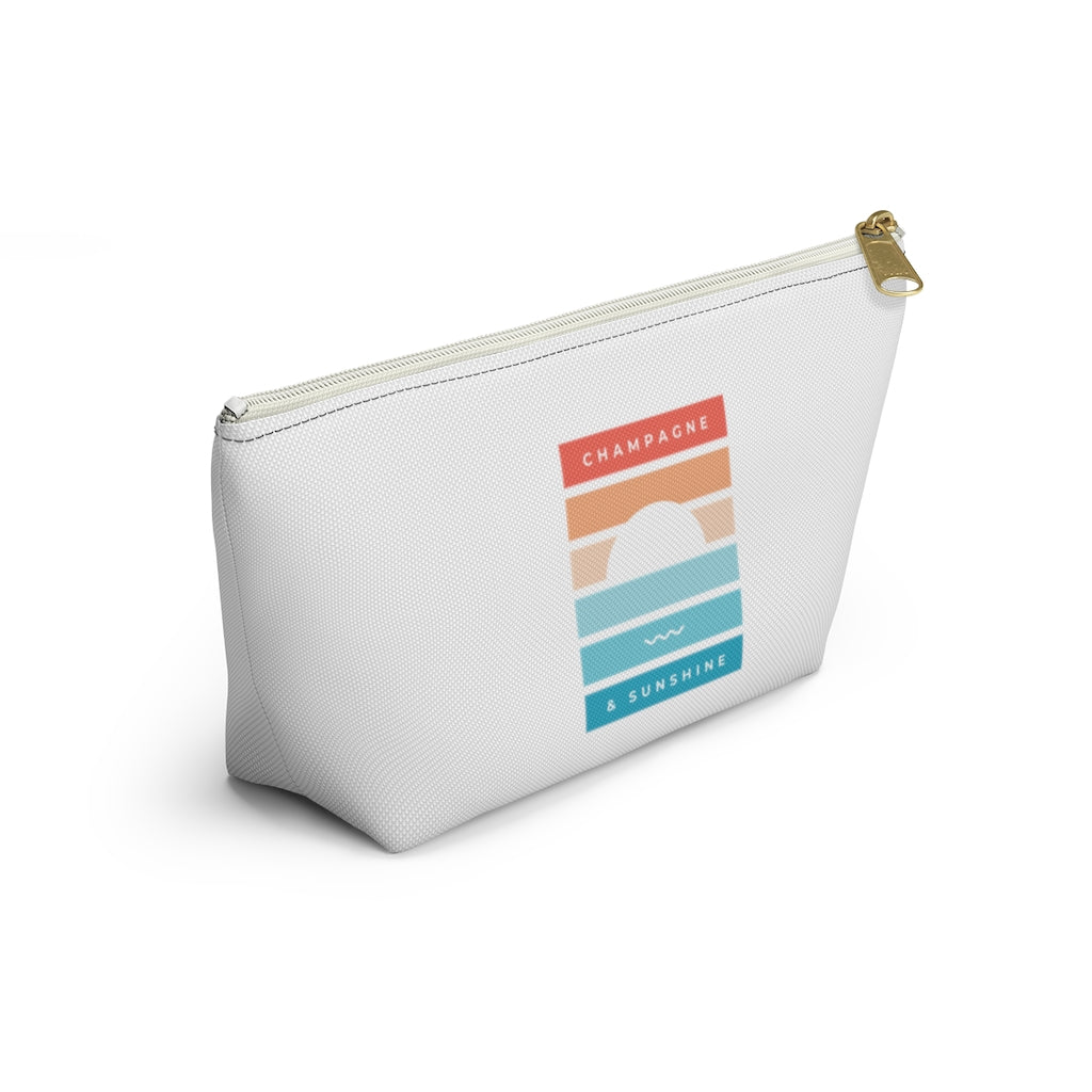 Beach - Accessory Pouch w T-bottom - Bubbles Make Me Happy