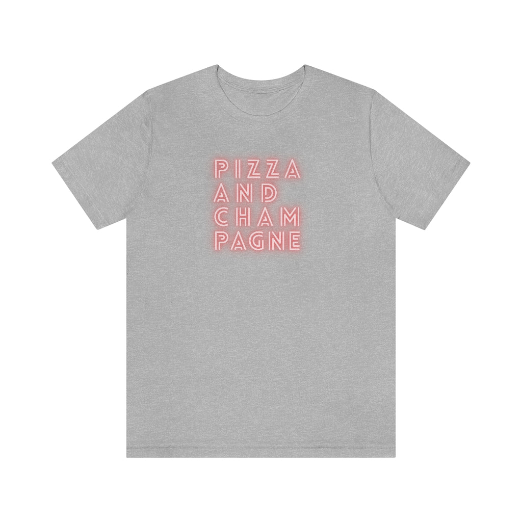 Pizza - Unisex Jersey Short Sleeve Tee - Bubbles Make Me Happy