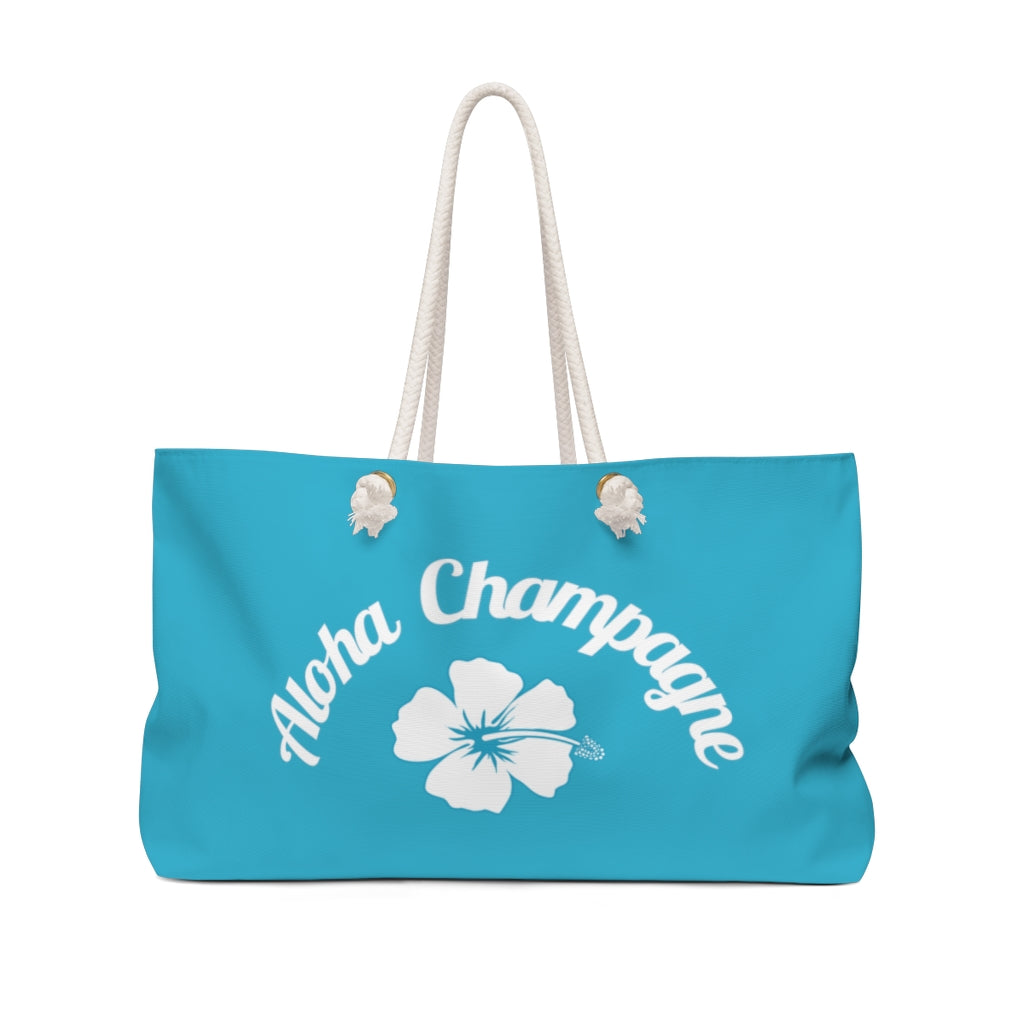 Aloha - Aqua Weekender Bag - Bubbles Make Me Happy