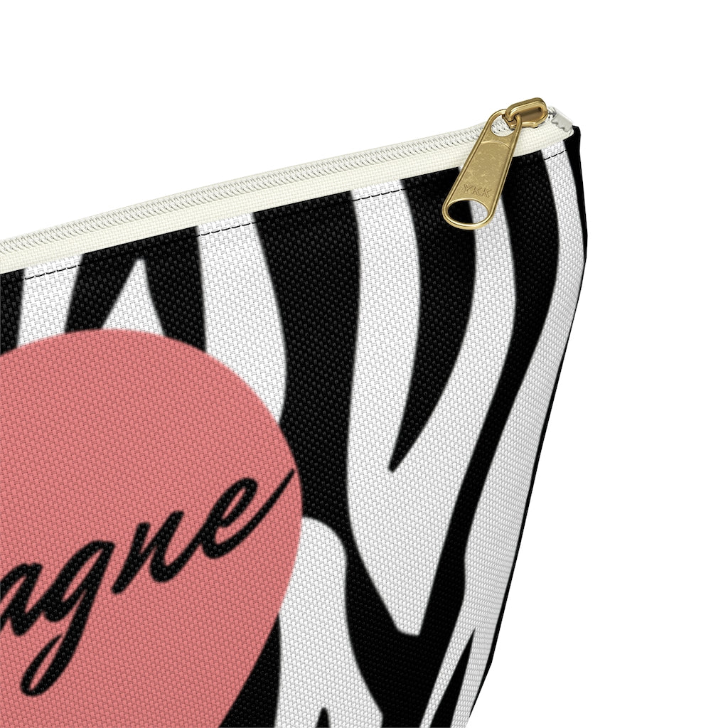 Zebra - Accessory Pouch w T-bottom - Bubbles Make Me Happy