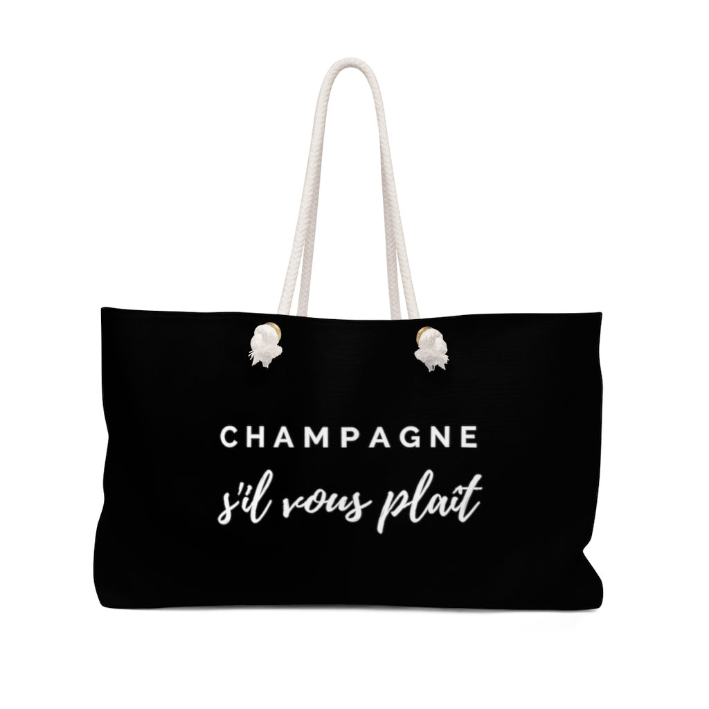 S'il Vous Plaît - Weekender Bag - Bubbles Make Me Happy