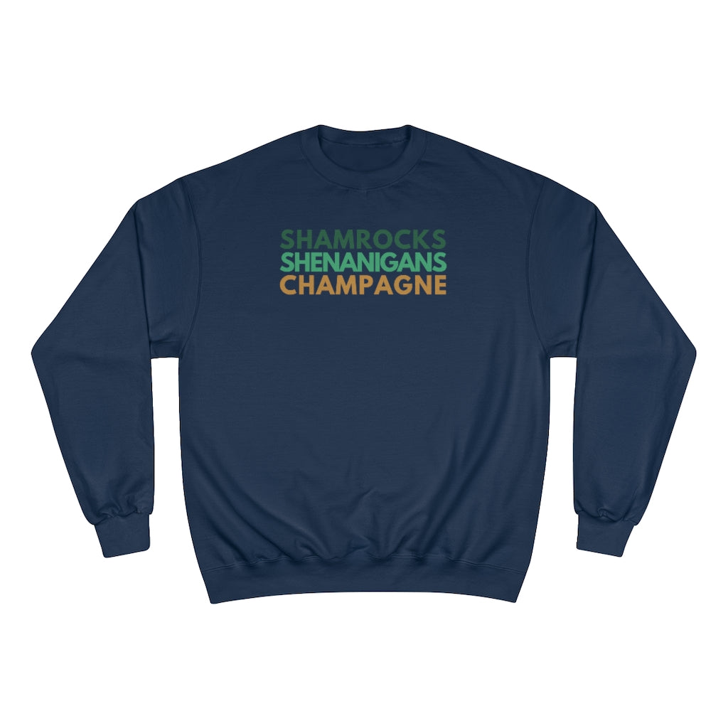 Shamrocks - Champion Unisex Sweatshirt - Bubbles Make Me Happy