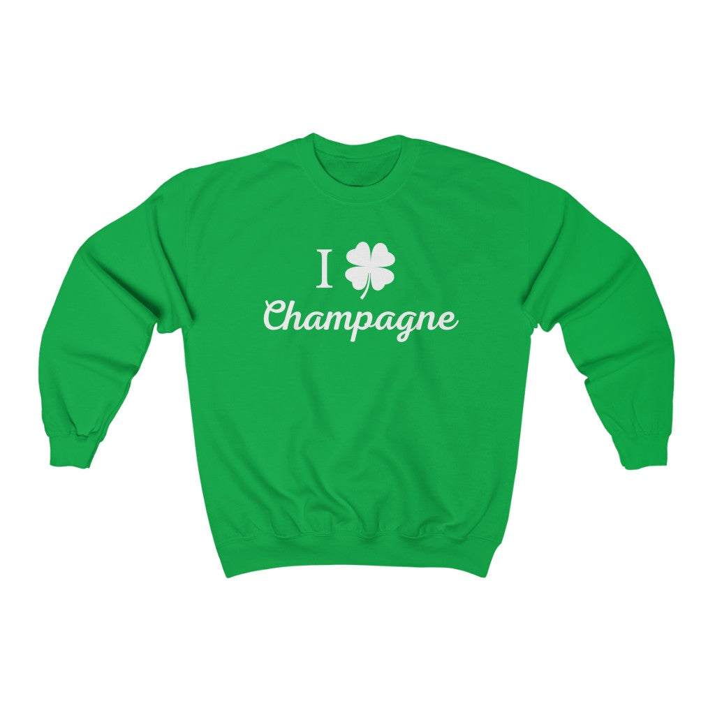 Shamrock Love I - Unisex Heavy Blend™ Crewneck Sweatshirt - Bubbles Make Me Happy