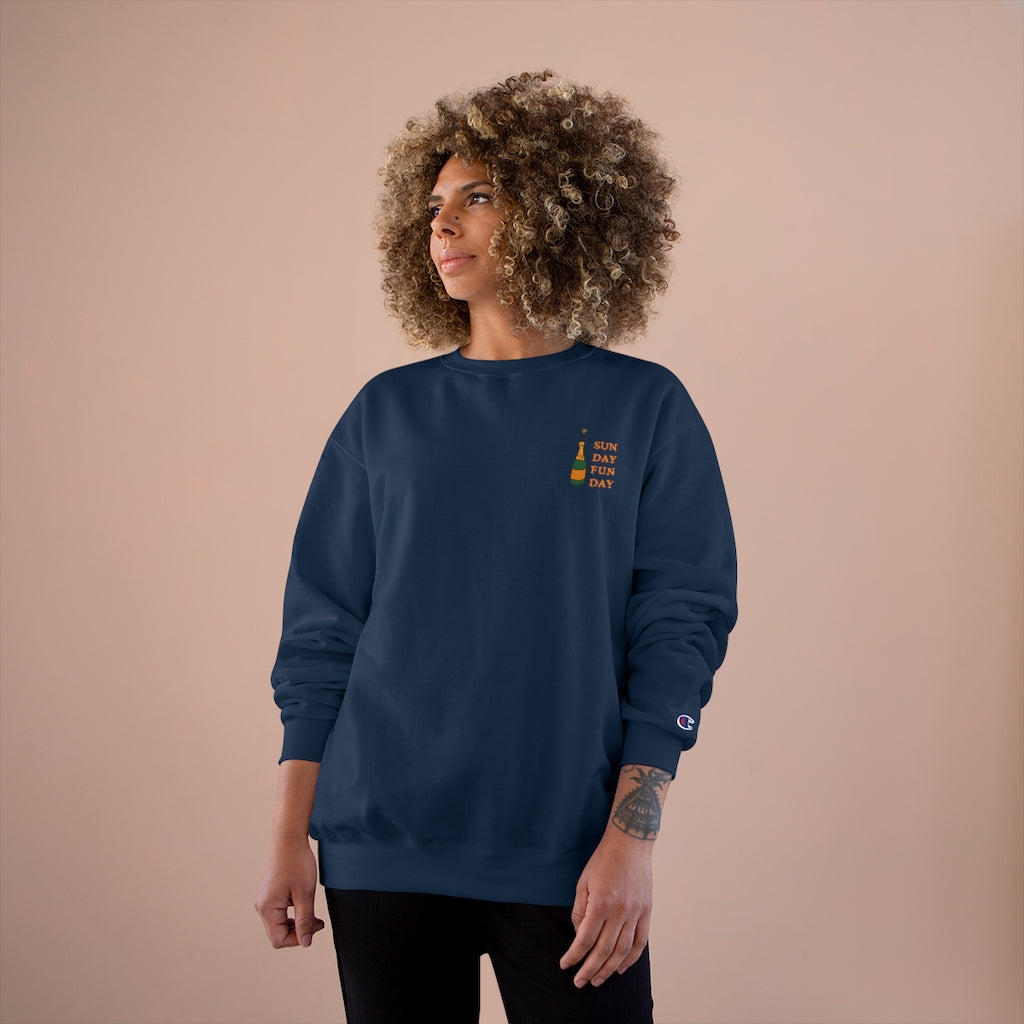 Funday - Champion Unisex Sweatshirt - Bubbles Make Me Happy