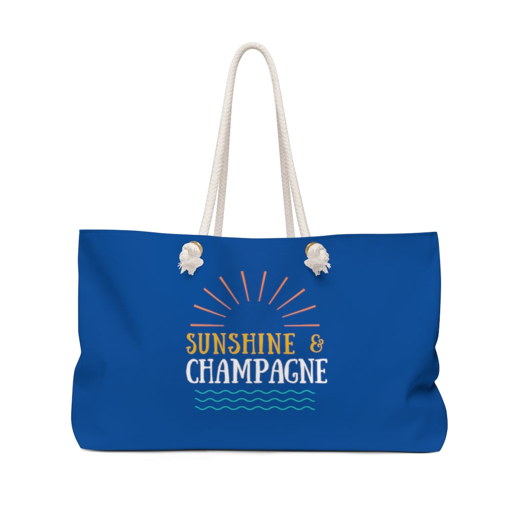Sun - Deep Blue Weekender Bag - Bubbles Make Me Happy