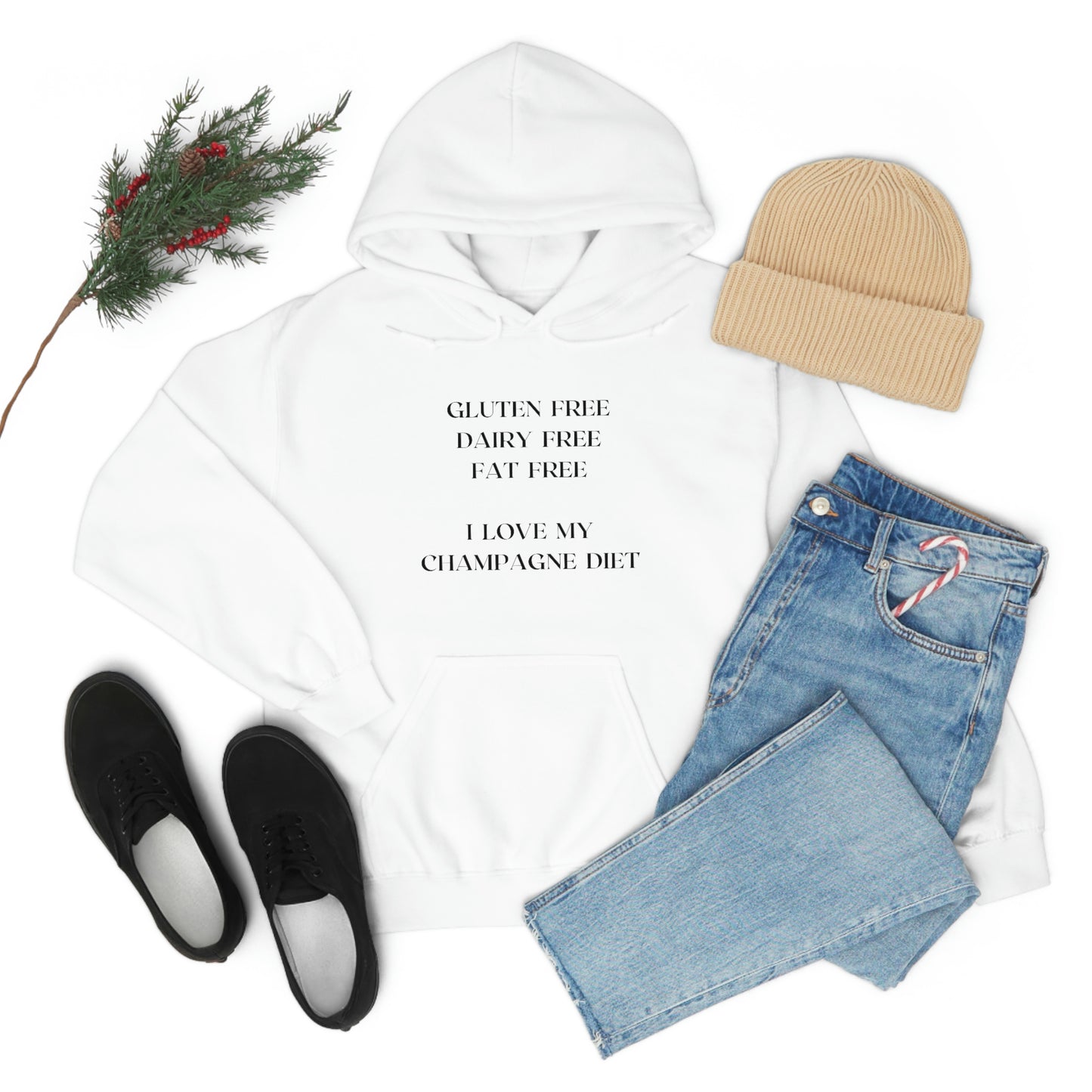 My Champagne Diet - Unisex Heavy Blend™ Hooded Sweatshirt - Bubbles Make Me Happy