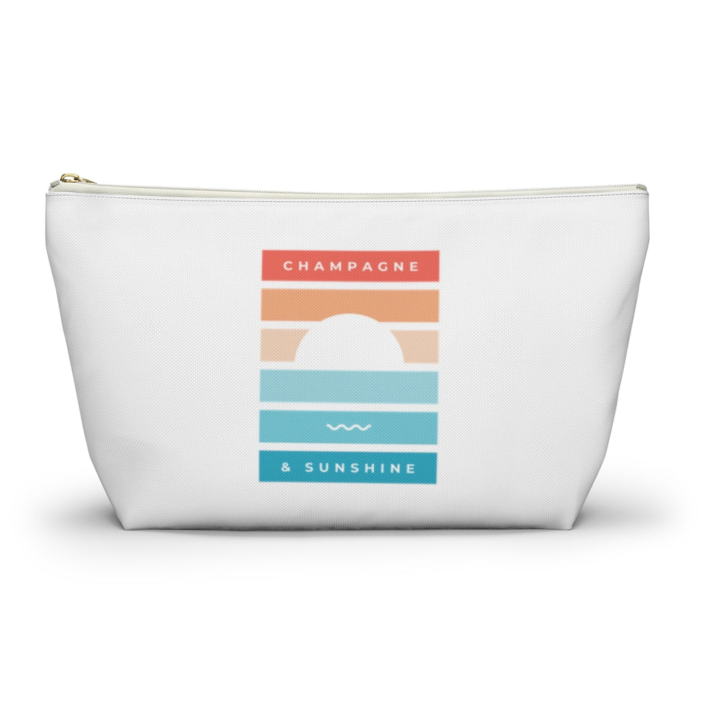 Beach - Accessory Pouch w T-bottom - Bubbles Make Me Happy