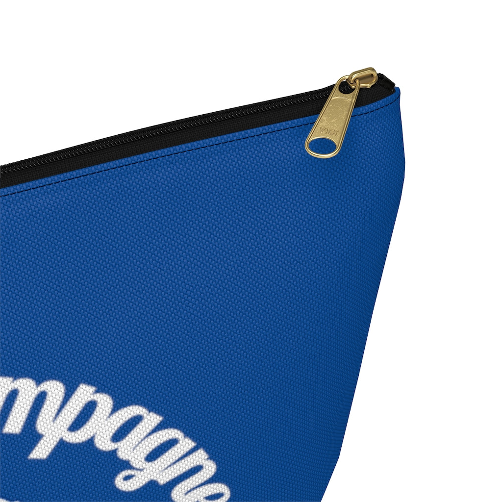 Aloha - Deep Blue Accessory Pouch w T-bottom - Bubbles Make Me Happy