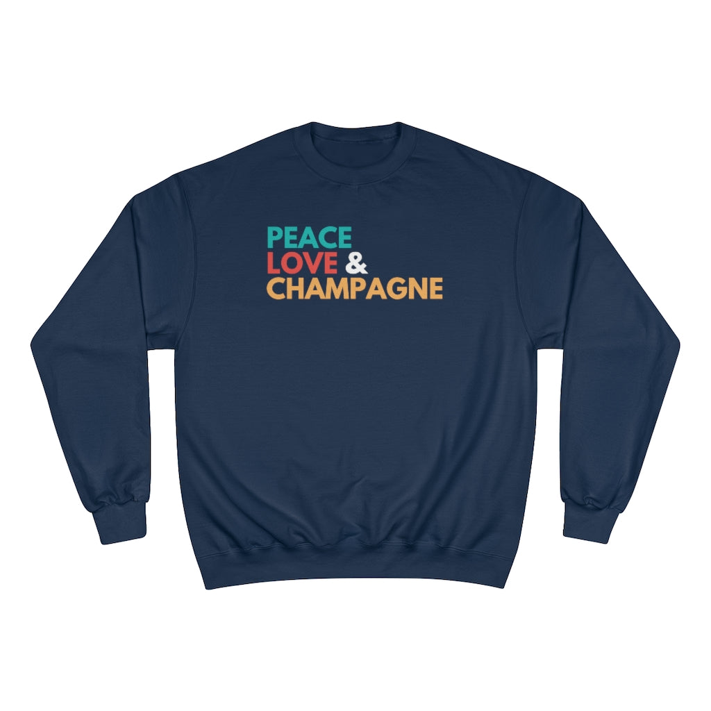 Peace - Champion Unisex Sweatshirt - Bubbles Make Me Happy