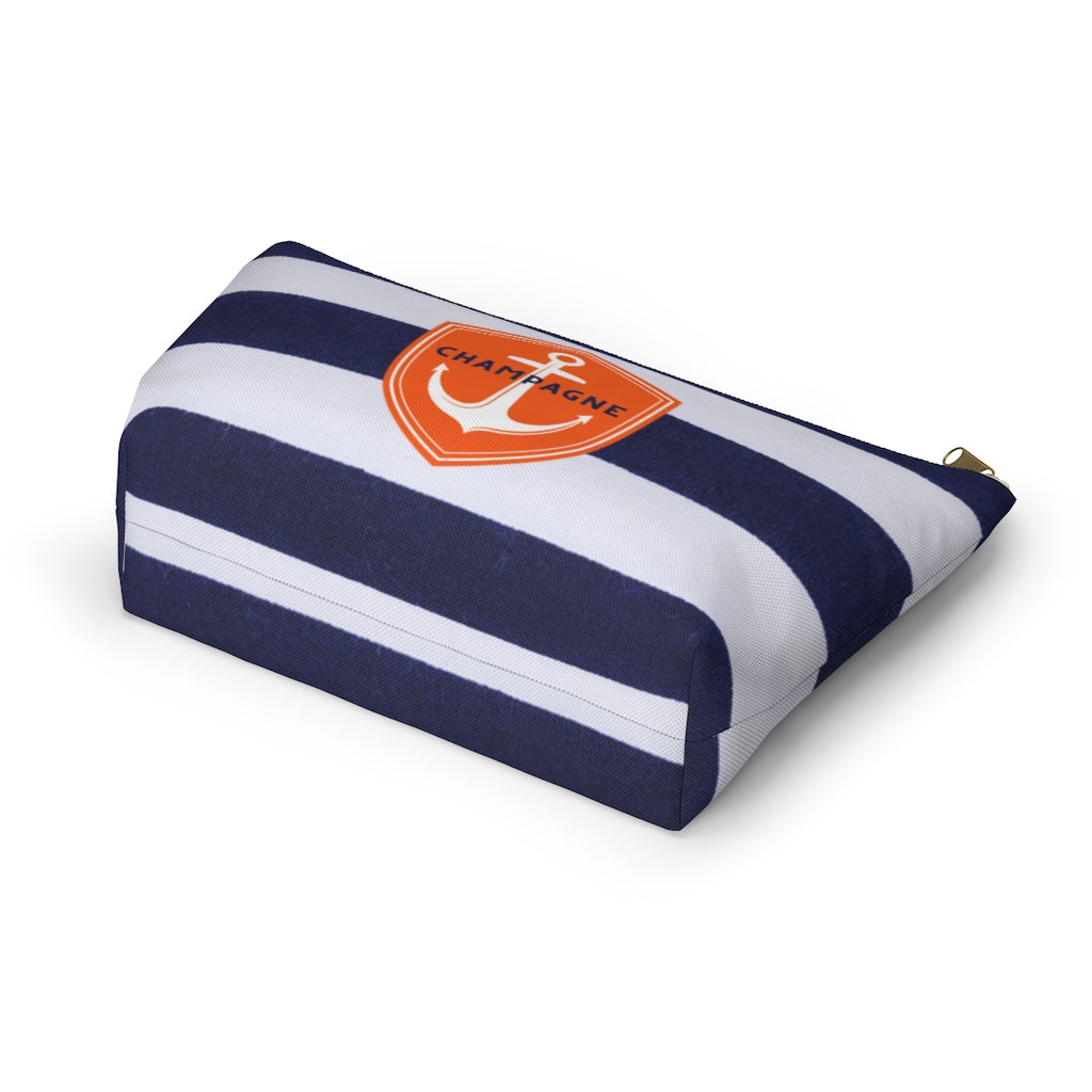 Nautical - Accessory Pouch w T-bottom - Bubbles Make Me Happy