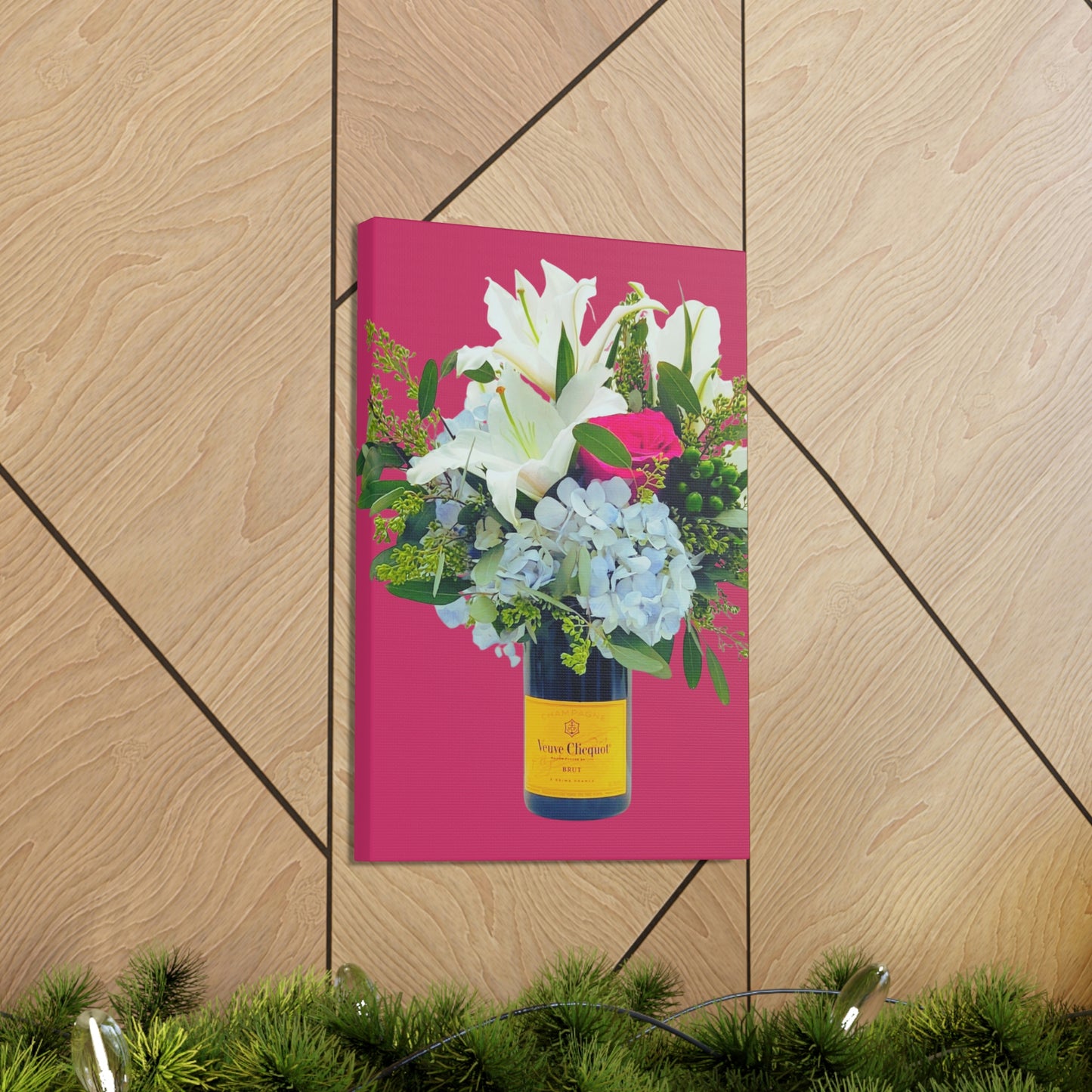 Pop of Pink - Canvas Gallery Wrap - Bubbles Make Me Happy