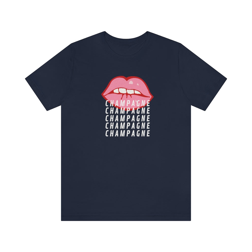 Pout - Unisex Jersey Short Sleeve Tee - Bubbles Make Me Happy
