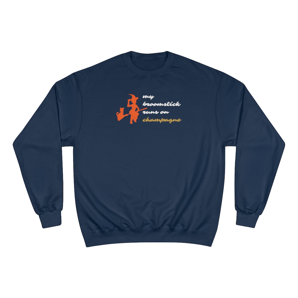 Broomstick - Champion Unisex Sweatshirt - Bubbles Make Me Happy