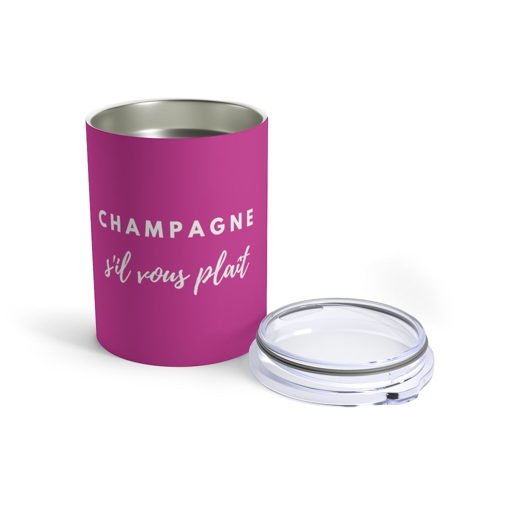 S'il Vous Plaît - Violet Tumbler 10oz - Bubbles Make Me Happy